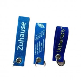 Filzband Schlüsselanhänger bedrucken - individuelle Fil...