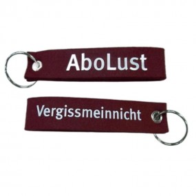 Filzanhänger Schlaufe individuell bedrucken oder bestic...