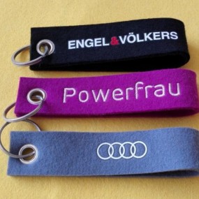 Filzanhänger Schlaufe individuell bedrucken oder bestic...